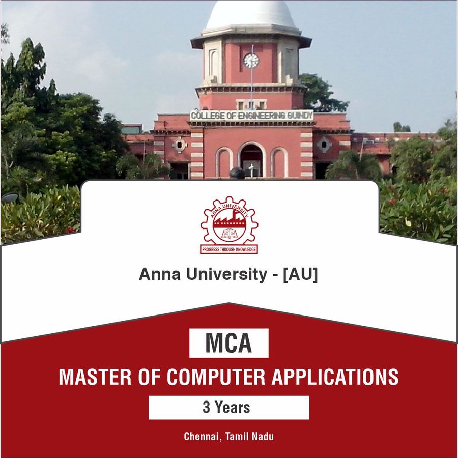 Master of Computer Applications (M.C.A) at Anna University , Chennai